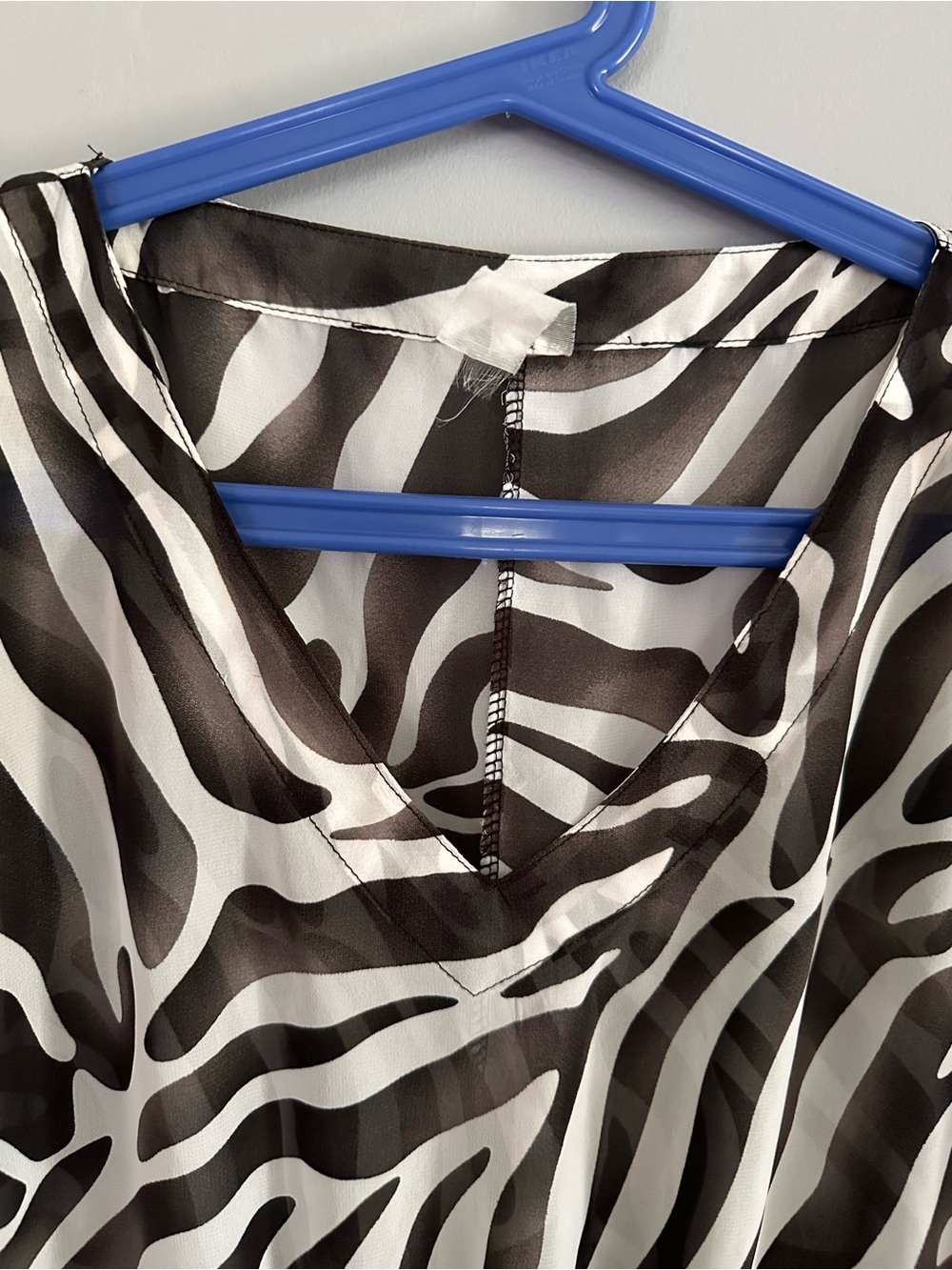Zebra Print Swim, Bikini, Cover Up, Lightweight, XL - Picture 3 of 7